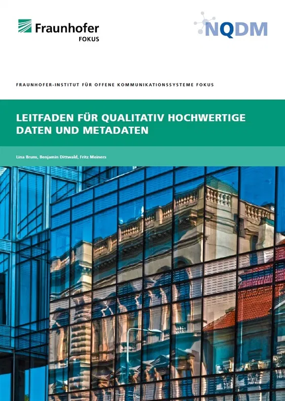 Cover des Leitfadens für Qualitativ Hochwertige Daten und Metadaten.